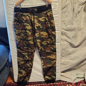 Ralph Lauren Camouflage Jogger Pants Sz XL Women